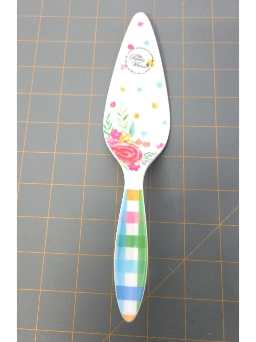 Pioneer Woman Cake & Pie Server Multicolor Floral Melamine Brand New And Pretty
